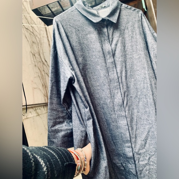 François Beauregard Shirt Dress / Robe Chemise Texturée – S - Picture 2 of 6